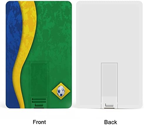 Labdarúgás Brazil Zászló USB Flash Meghajtó Személyre szabott Hitel-Kártya Meghajtó Memory Stick USB Kulcs Ajándékok