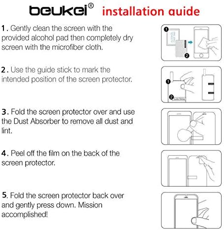 beukei (3 Csomag) Kompatibilis a Samsung Galaxy A14-es 5G / Galaxy A14-es Screen Protector Edzett Üveg, Érintésre Érzékeny,az