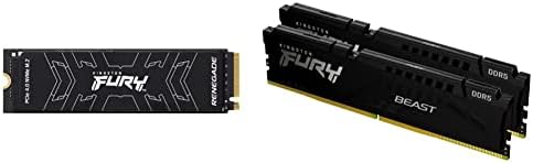 Kingston Fury Lázadó 1 tb-os PCIe Gen 4.0 NVMe M. 2 Belső Szerencsejáték-SSD | Akár 7300 MB/s | Grafén Hő Terjesztő | 3D