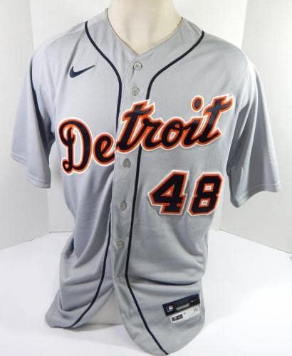 2020 Detroit Tigers Máté Boyd 48 Játék Kiadott Szürke Jersey 46 DP38990 - Játék Használt MLB Mezek