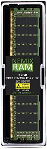 256 gb-os Készlet (8 x 32 GB) DDR4-2666 PC4-21300 ECC Regisztrált Memória ASRock Rack EPYCD8-2T Testület által NEMIX RAM