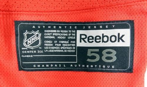 A New York Rangers Játék Használt Piros Gyakorlat Jersey Reebok NHL 58 DP29905 - Játék Használt NHL-Mezek