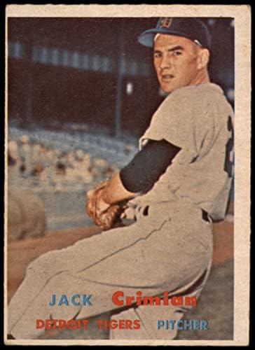 1957 Topps 297 Jack Crimian Detroit Tigers (Baseball Kártya) VG Tigrisek