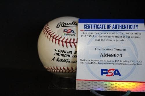 Ne Mueller Aláírt (1954 WS Champs) Baseball Autogramot Auto PSA/DNS AM48674 - Dedikált Baseball