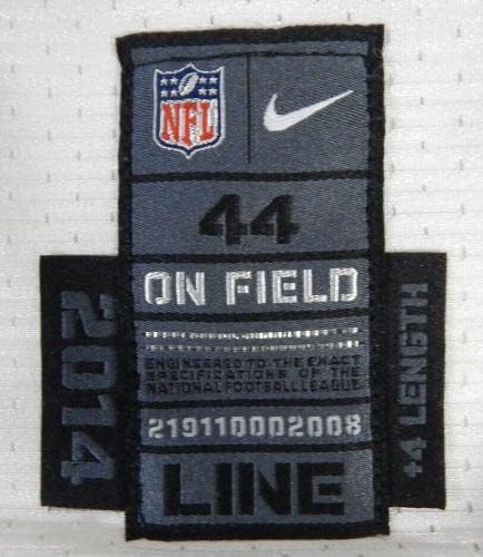 2014 Philadelphia Eagles 78 Játék Kiadott Fehér Jersey Neve Lemez Eltávolítása 44+4 86 - előjel nélküli NFL Játék Használt