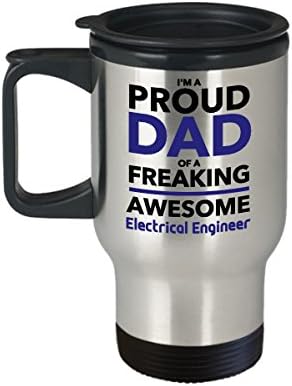 Büszke Apa egy Fantasztikus villamosmérnök Utazási Bögre, Apák Napi Ajándék Apa A Fiát, Lányát, Gyerekek