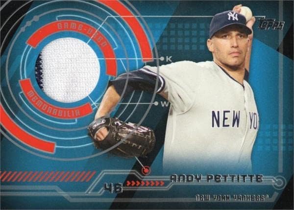 Andy Pettitte játékos kopott jersey-i javítás baseball kártya (New York Yankees) 2014 Topps Emlékek CSAPDA - MLB Meccset