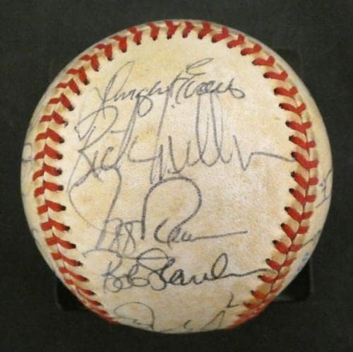 1983-Ban A Boston Red Sox Csapat Aláírt Játék Használt Baseball A Bíró Nem Denkinger - Játék Használt Labdák