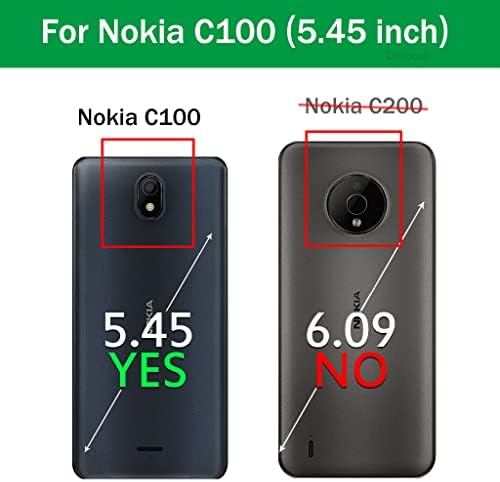 Dzxouui Nokia C100 tok 2db Képernyő Védő, Puha, Gumi az Ultra Vékony TPU Csiszolt Textúra Ütésálló Anti-Csepp Nokia C100