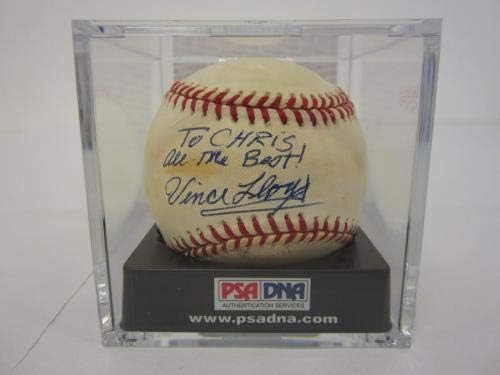 Vince Lloyd Chicago Cubs Bemondó aláírt Hivatalos NL Baseball PSA DNS-COA - Dedikált Baseball