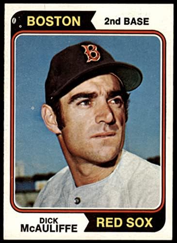 1974 Topps 495 Dick McAuliffe Boston Red Sox (Baseball Kártya) NM+ Red Sox