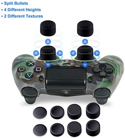 PS4 Vezérlő Kiterjed - Szilikon, Bőr DualShock 4 - Víz Nyomtatott Protector Esetben Állítsa be a PS4, PS4 Vékony, PS4 Pro