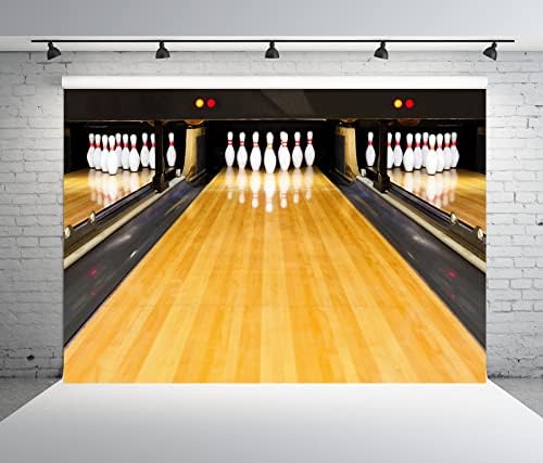 BELECO 7x5ft Szövet Bowling Hátteret Fotózás nézzük Strike Egy kis Móka, Bowling, Szülinapi Parti Dekoráció Hátteret Beltéri