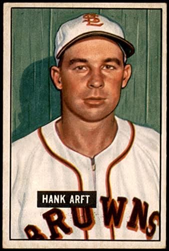 1951 Bowman 173 Hank Arft St. Louis Browns (Baseball Kártya) EX Browns