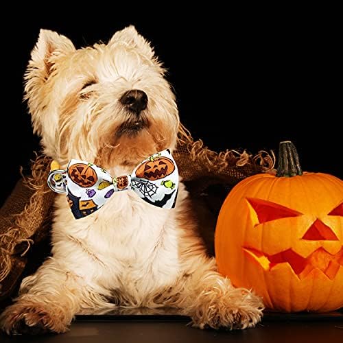 Halloween Kutya Nyakörv, csokornyakkendő, Nyaralás Tök Pet Gallér a Kicsi Közepes Nagy Kutya Kölykök (Nagy)