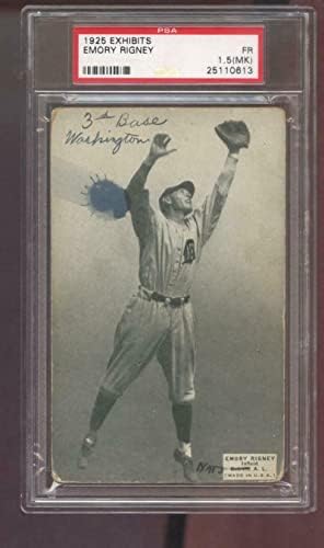 1925 Mutat Emory Rigney PSA 1.5 (MK) Osztályozott Baseball Kártya Kiállítás Detroit - Asztalon Baseball Kártyák