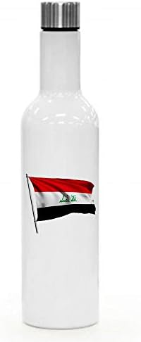 ExpressItBest 25oz Szigetelt Bor/Víz Üveg - Zászló, Irak (Iraki) - Sok Lehetőség