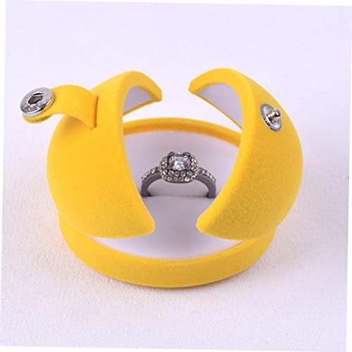 Cabilock Ékszerek Utazási Gyűrűs Dobozt Fülbevaló Ékszer Doboz, Kompakt Gyűrű Konténer Aranyos Gyűrű Esetben Zsebében Ékszerek