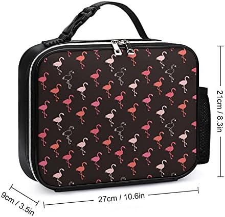 Flamingo Madár Újrafelhasználható Ebéd Táska Szigetelt Uzsonnás Doboz, Tartály, Irodai Munka Piknik Utazási Fogantyúval