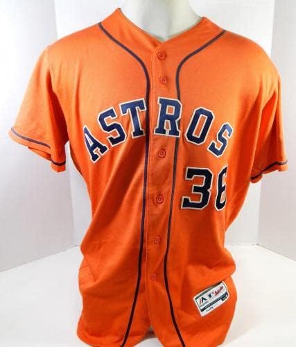 2013-19 Houston Astros 36 Játékban Használt Narancssárga Mez Név Lemez Eltávolítása 46 DP23876 - Játék Használt MLB Mezek