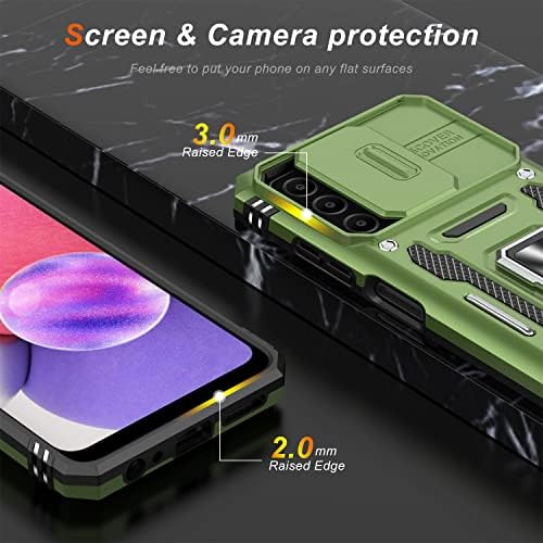 LUMARKE Galaxy A03S Esetben a Kamera Fedél Samsung A03S Fedél kijelző Védő fólia Át 16ft Csepp Teszt Katonai Védelmi Telefon