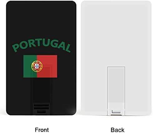 Portugália Lobogója USB Flash Meghajtó Hitelkártya Design USB Flash Meghajtó Személyre szabott Memory Stick Kulcs 64G