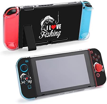 Imádok Horgászni Kompatibilis Kapcsolót Aranyos védőtok, Dokkolható Nyomtatott Fedezni Nintendo Kapcsoló Joy-Con