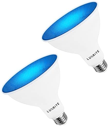 LUXRITE LED PAR38 Árvíz Kék Villanykörtét, 8W (45W Egyenértékű), LED-es Kék Árvíz Villanykörte, Nedves Névleges, UL, E26