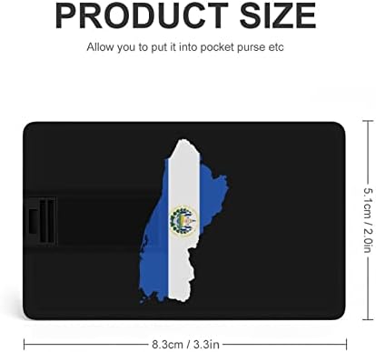El Salvador Zászló Térkép USB Memory Stick Üzleti Flash-Meghajtók Kártya, Hitelkártya, bankkártya Alakú