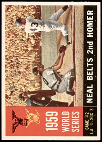 1960 Topps 386 1959-Es World Series - Játék 2 - Neal Övek 2 Homer Charlie Neal Los Angeles/Chicago Dodgers/White Sox (Baseball