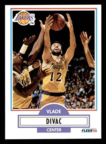1990 Fleer 91 Vlade Divac Los Angeles Lakers (Kosárlabda Kártya) NM/MT Lakers